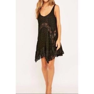 Free People She Swings Slip in Black